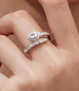 Luxury Serpent Wrap Pear Cut Moissanite 925 Sterling <b>Silver</b> Open <b>Adjustable</b> Stackable Statement Women Engagement Promise <b>Ring</b> - Product Image 5