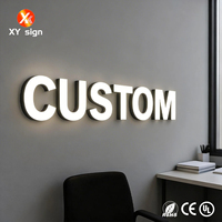 Lettres en relief LED personnalisées pour extérieur, étanches, rétroéclairées, taille personnalisée, logo, signalétique certifiée CE RoHS pour la publicité dans les centres commerciaux et les magasins