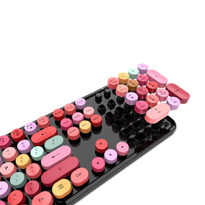 Office Home 2.4G Wireless Round <strong>Cap</strong> <strong>Keyboard</strong> <strong>Mouse</strong> Candy Color <strong>Keyboard</strong> Set for Tablet <strong>Laptop</strong> - Product Image 6