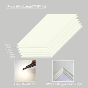 1,0mm dicke ungeschnittene Pappe Passepartout Galerie Foto Bild Montage platte 30x42 Papier Handwerk - Product Image 3