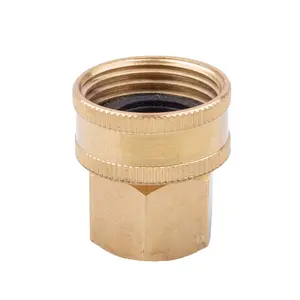 Brass Barbed Garden Hose Coupler Sm40 Coupling Compression Waterline Fittings Pipe Connectors Water Tank Metal Male Round Equal