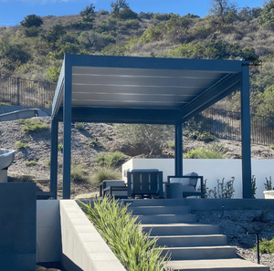 Moderno 4x4 Motorizado Gazebo Impermeable Aluminio Pérgola Kit LED Accesorios Opcional Eléctrico para Exterior Cabana Turquía - Product Image 2