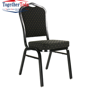 Sillas de Banquete Modernas y Contemporáneas de Metal Negro, Apilables y Duraderas, al por Mayor, Baratas, de China, para Restaurante, Hotel, Boda, Fiesta, Apartamento - Product Image 1