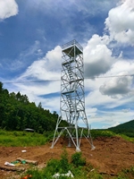 Tour d'observation autoportante en acier galvanisé avec couleur personnalisable, pompe pneumatique de levage, hauteur de 20 à 50 m
