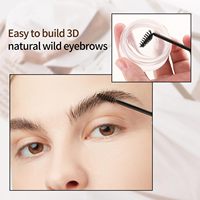 OEM 5 couleurs, texture crème, design personnalisable, imperméable, marque privée, cire coiffante teintée transparente, gel-savon pour sourcils