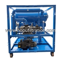 HOPU Nouvelle Machine de Purification et de Filtration d'Huile d'Isolation de Transformateur Entièrement Automatique Triphasée de 8 Gallons pour Huile Usagée