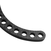 Plaque en fibre de carbone usinée sur mesure par CNC de précision supérieure avec bords sans bavures pour cadre de drone haute performance