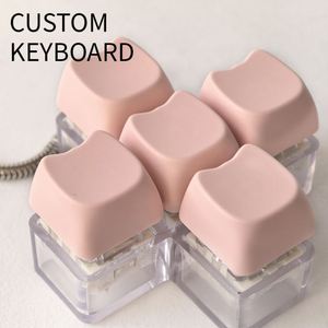 Porte-clés personnalisé avec logo, design mignon, pour clavier, anti-stress, avec interrupteurs, bouton de clavier DIY - Product Image 5