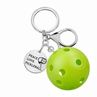 Breloque et porte-clés mignons pour sac, motif souris et pickleball |   Cadeau sportif idéal pour les amateurs de pickleball, accessoire de sac à main
