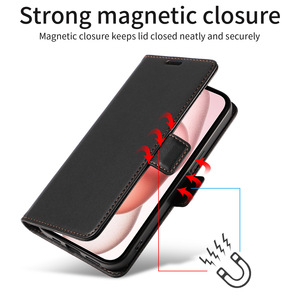 Funda de Teléfono de Cuero PU Tipo Folio para <span class=keywords><strong>iPhone</strong></span> 18 Pro Max 17 16 15, Cuero Suave al Tacto Premium, Cierre Magnético, Funda con Carga Inalámbrica - Product Image 1