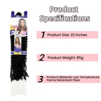Extensiones de Cabello Sintético Rizado de Primera Calidad, Estilo Ondulado Clásico, 22 Pulgadas, Trama Única, Ondas de Agua, Ondas Passion, Precio al por Mayor