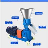 Nouvelle machine à granulés polyvalente 220V à moteur diesel pour l'alimentation animale, usage domestique, pour la fabrication de granulés pour poulets, poissons, bovins, porcs