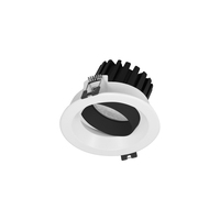 Trim peu profond ±25 °   Spot encastré LED COB réglable avec diffuseur en verre et grille en nid d'abeille en option, projecteur de plafond