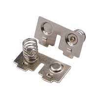 Ressort de contact de pile, bouton solide, compatible avec les piles AAA et AAAA, emplacement de puce PC, équivalent standard industriel 1:1, JIATEL