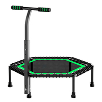 Equipo de Ejercicio Físico para Interiores del Hogar, Trampolín para Adultos con Asa, Material de PVC