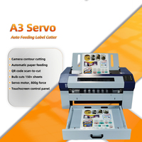 Nuevo Plotter de Corte de Etiquetas Servo Boway A3 con Control Táctil, Alta Precisión, Alimentación Automática, Ancho Máximo de Material de 370 mm, Velocidad de 1600 mm/s