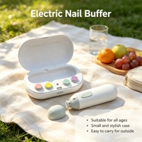 Nouvelle conception de coupe-ongles pour bébé, sûr, doux, silencieux, lime à ongles électrique pour bébé avec lumière LED, manucure nocturne pour nourrissons