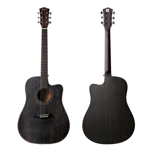Ideatore di marca della <span class=keywords><strong>chitarra</strong></span> nero pittura 41 pollici opaco di alta qualità <span class=keywords><strong>chitarra</strong></span> acustica per principianti con il prezzo all'ingrosso - Product Image 1