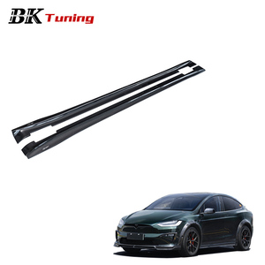 BK Tuning 2021+ Modèle X Amélioration Style CMST Spoiler Latéral Pièces de Carrosserie Jupes Latérales en Carbone Sec pour Tesla Model X - Product Image 1