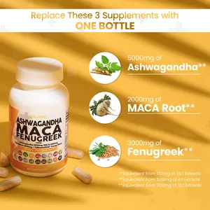 Diskon besar kapsul akar Maca dengan Ashwagandha Root 17 in 1 kapsul untuk stres suasana & kesehatan janin wanita