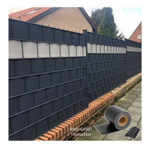 Installation facile 450gsm 19cm * 35m avec 20 clips ruban de clôture PVC bande écran clôture pour la décoration de clôture de jardin privée - Product Image 1