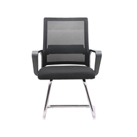 Chaises de direction d'usine, chaises de conférence, mobilier de bureau, chaise de bureau ergonomique en maille avec base chromée