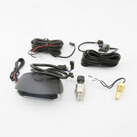 Sensor Pengukur Suhu Air Mobil LCD 2 in 1 10mm Meter Voltmeter Digital Horizontal atau Suhu Air dan Tekanan Oli