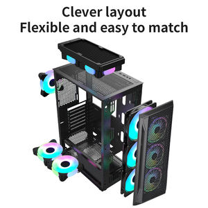 Snowman cs035 חם <span class=keywords><strong>pc</strong></span> במקרה לוחות האם E-ATX עם לוח חזית דבש חכם פריסה חכם משחק מחשב - Product Image 5