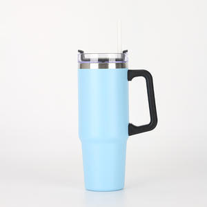 Nuevo Estilo, Termo de Acero Inoxidable 304 de 40 oz, Frío/Caliente, con Asa y Pajita, Aislamiento Térmico de 12-24 Horas, Ecológico - Product Image 6