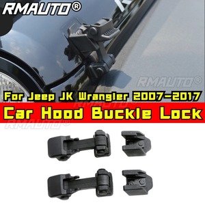 Cierre de Seguridad Antirrobo para Capó de Coche, Compatible con Jeep JK Wrangler 2007-2017, Accesorios para Carrocería - Product Image 2