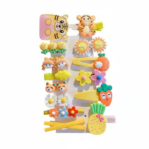 Fermagli per Capelli alla Moda con Perline Acriliche Glitterate per Ragazze, Stile a Becco d'Anatra, Vendita all'Ingrosso di Accessori per Bambini - Product Image 2