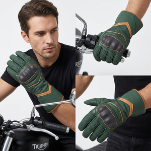 ถุงมือแข่งรถ SAAR INDUSTRIES รุ่น Alpha แบบเต็มนิ้ว ป้องกันฝ่ามือด้วยหนัง รองรับหน้าจอสัมผัส ระบายอากาศได้ดี กันลื่น สายรัดข้อมือปรับได้ พร้อมตะขอเกี่ยว - Product Image 6