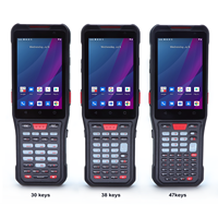 Terminal portable industriel Android 14.0 avec scanner de codes-barres 2D, lecteur NFC RFID, clavier physique 3 types à échange à chaud, ordinateur mobile 4G