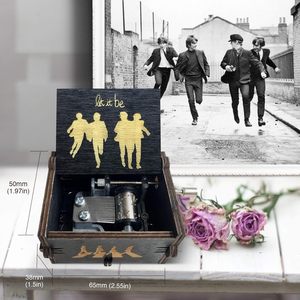 กล่องดนตรีไม้หมุนมือพร้อมเพลง 'You Are My Sunshine' <span class=keywords><strong>ย</strong></span>ุค 30s ของขวัญรักษ์โลกสำหรับแฟนๆ วันเกิด คริสต์มาส วันวาเลนไทน์ - Product Image 3