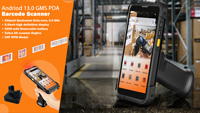 Android 13 GMS PDA Ip67 Lecteur de codes-barres étanche PDA portable avec empreinte digitale NFC ordinateur mobile