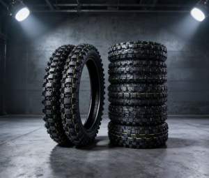 Pneu de moto tout-terrain de haute qualité à motif cranté 100/90-<span class=keywords><strong>16</strong></span> 3.00-17 3.00-18 4.10-18 pour Pit Bike - Product Image 1