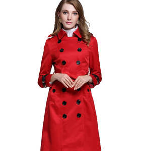 Cappotto <span class=keywords><strong>Trench</strong></span> Donna Autunno e Primavera all'Ingrosso, Stile Britannico con Colletto a Risvolto, Maniche Lunghe, Doppiopetto, 3 Colori - Product Image 4