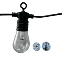 30 Pixels/chaîne 50mm 3D Adressable Pixel Ampoule Clear Globe DC12V/24V IP68 RGB RGBW Full Color RGB/RGBW/RGBCCT 3 Core 18AWG Wire