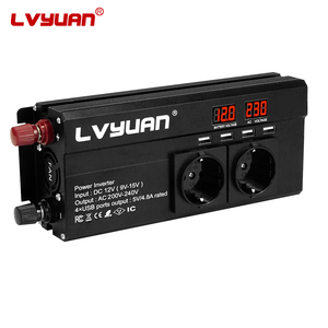 <span class=keywords><strong>Lvyuan</strong></span> Smart Dc 12V 24V Ac 220 <span class=keywords><strong>1000W</strong></span> 2000W Onduleur à onde sinusoïdale modifiée avec plusieurs prises USB et prises - Product Image 2