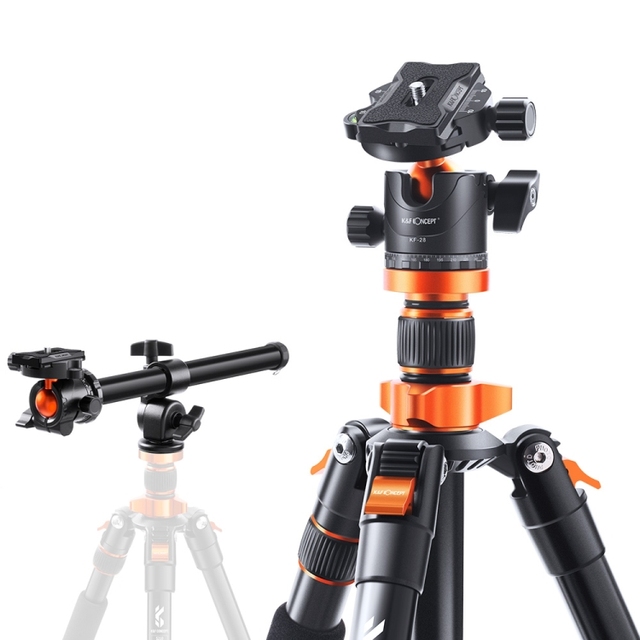 Camera Tripods Aluminum Travel Vlog Tripod Monopod With 360 Degree Panorama Ball Head