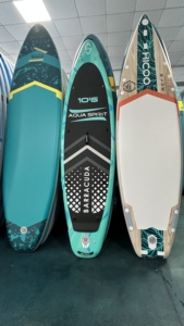 Planche de paddle gonflable de surf en gros personnalisée pour la course en mer, 11 pieds, design personnalisé en bois HI02/3, personnalisation Y - Product Image 3