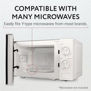 12.75 Inches/324mm Eco-Friendly Engraved Food Grade Glass Microwave Plate/<strong>Dish</strong> <strong>Replacement</strong> - Product Image 6