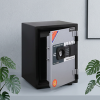 Coffre-fort numérique intelligent HOSHANG Mini HS-49E, ignifuge et étanche, en acier, pour la maison, la banque, la sécurité intérieure et extérieure