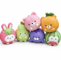 Jouet Squishy à Remontée Lente en Forme d'Animaux et de Fruits, en Mousse PU Souple, Anti-Stress, pour Décoration de Bureau, Cadeau, Vente en Gros