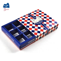 9 cavités recyclables forme personnalisée alimentaire sûr chocolat Bonbon Surprise vide boîte d'emballage cadeau papier couché insertion en plastique