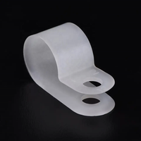 Assortiment de pinces de câble en nylon de type R de couleur blanche et noire de haute qualité