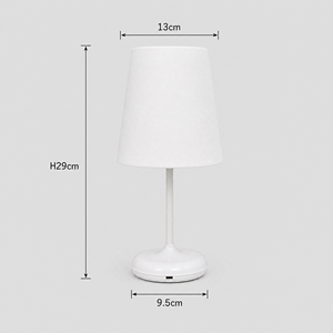 Modern Eco-Friendly Simple ABS Rectangular Lampshade Desk Lamp Cordless USB Rechargeable LED Reading <strong>Light</strong> Touch Remote Control - Product Image 4