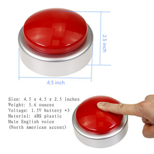 Sistema de Sonido con Buzzer de Batería, Sonidos Únicos, Ideal para Juegos de Preguntas y Respuestas, Family <span class=keywords><strong>Feud</strong></span>, Jeopardy, Sonido de los Años 60 - Product Image 5