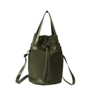 wholesale vintage outdoor travel school bag fashion trendy nylon backpack with drawstring