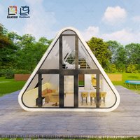 Maison conteneur, nouvelle technologie, maison préfabriquée, maisons modulaires triangulaires imperméables